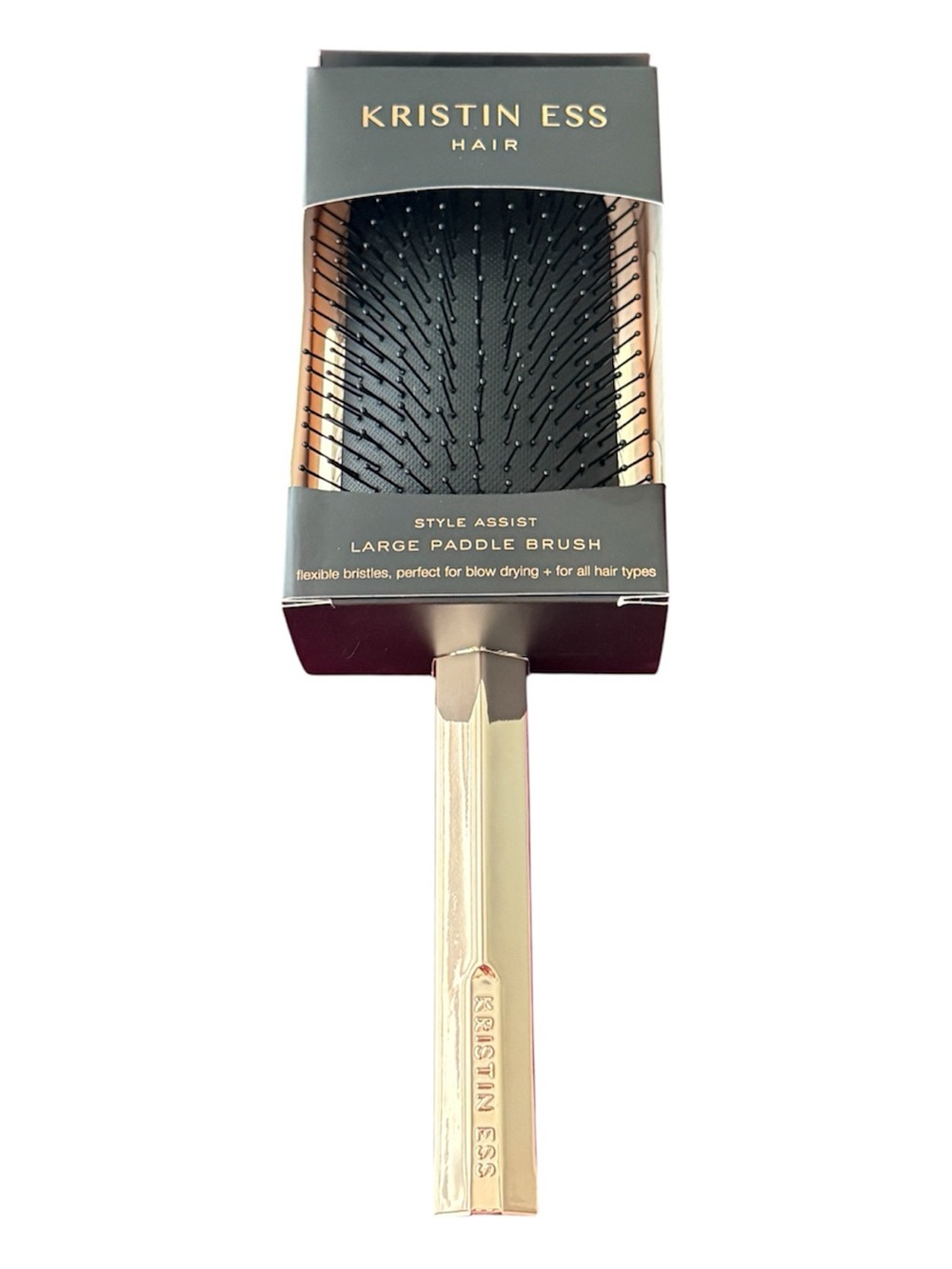 Kristin Ess Hair Style Assist Large Detangling Hair Brush with Flexible Bristles